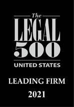 2021 Legal 500 USA Leading Firm